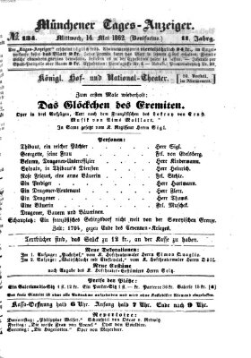 Münchener Tages-Anzeiger Mittwoch 14. Mai 1862