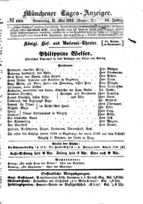 Münchener Tages-Anzeiger Donnerstag 15. Mai 1862