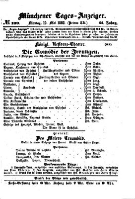 Münchener Tages-Anzeiger Montag 19. Mai 1862