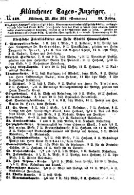 Münchener Tages-Anzeiger Mittwoch 28. Mai 1862