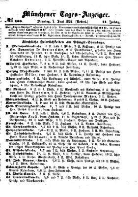 Münchener Tages-Anzeiger Samstag 7. Juni 1862