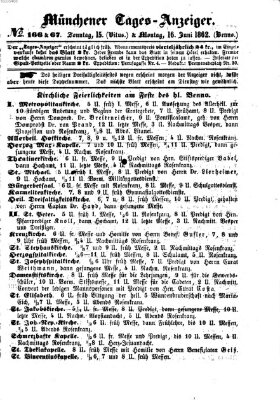 Münchener Tages-Anzeiger Montag 16. Juni 1862