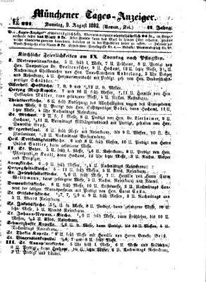 Münchener Tages-Anzeiger Samstag 9. August 1862