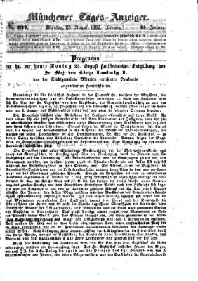 Münchener Tages-Anzeiger Montag 25. August 1862