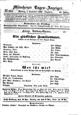 Münchener Tages-Anzeiger Montag 1. September 1862