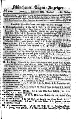 Münchener Tages-Anzeiger Sonntag 7. September 1862