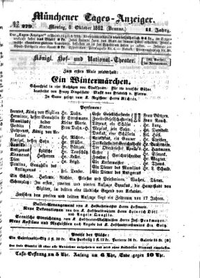 Münchener Tages-Anzeiger Montag 6. Oktober 1862