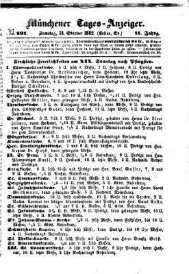 Münchener Tages-Anzeiger Samstag 18. Oktober 1862