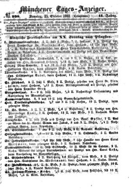 Münchener Tages-Anzeiger Samstag 25. Oktober 1862