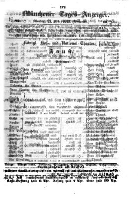 Münchener Tages-Anzeiger Montag 23. März 1863