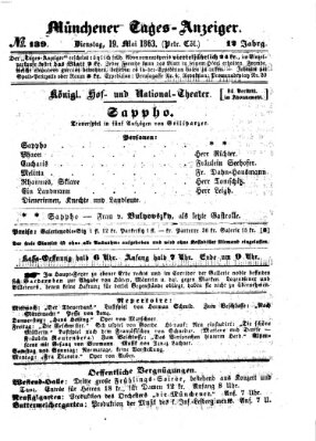 Münchener Tages-Anzeiger Dienstag 19. Mai 1863