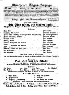 Münchener Tages-Anzeiger Dienstag 26. Mai 1863