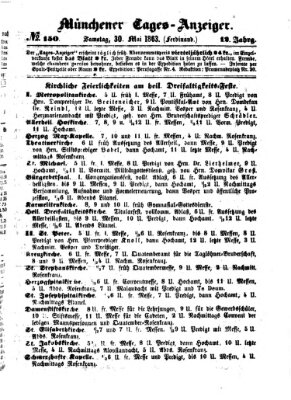 Münchener Tages-Anzeiger Samstag 30. Mai 1863