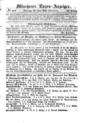 Münchener Tages-Anzeiger Dienstag 23. Juni 1863