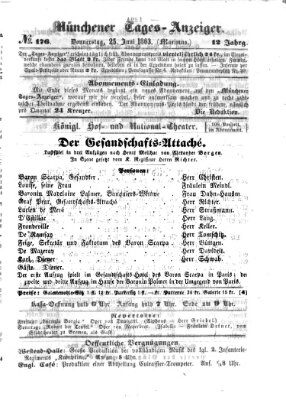 Münchener Tages-Anzeiger Donnerstag 25. Juni 1863