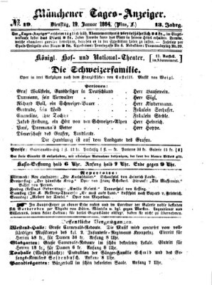 Münchener Tages-Anzeiger Dienstag 19. Januar 1864