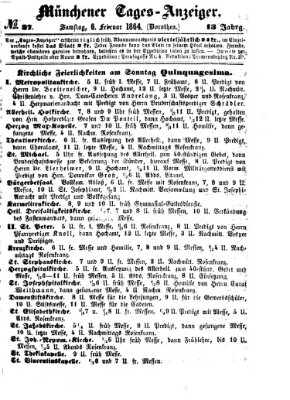 Münchener Tages-Anzeiger Samstag 6. Februar 1864