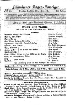 Münchener Tages-Anzeiger Dienstag 8. März 1864