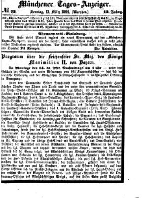 Münchener Tages-Anzeiger Sonntag 13. März 1864