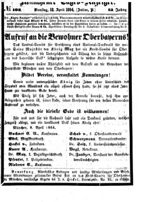 Münchener Tages-Anzeiger Dienstag 12. April 1864