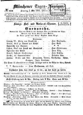 Münchener Tages-Anzeiger Sonntag 1. Mai 1864