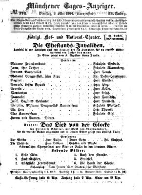 Münchener Tages-Anzeiger Dienstag 3. Mai 1864