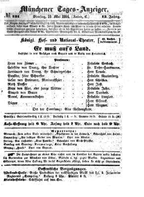 Münchener Tages-Anzeiger Dienstag 10. Mai 1864