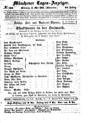 Münchener Tages-Anzeiger Mittwoch 11. Mai 1864