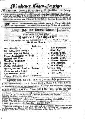 Münchener Tages-Anzeiger Montag 23. Mai 1864