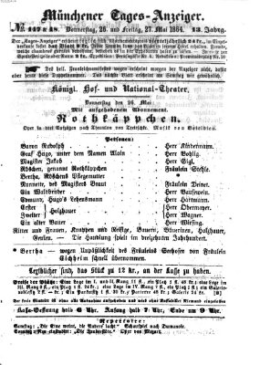 Münchener Tages-Anzeiger Freitag 27. Mai 1864