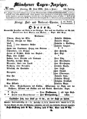 Münchener Tages-Anzeiger Sonntag 26. Juni 1864