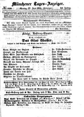 Münchener Tages-Anzeiger Montag 27. Juni 1864