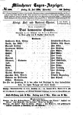 Münchener Tages-Anzeiger Freitag 15. Juli 1864