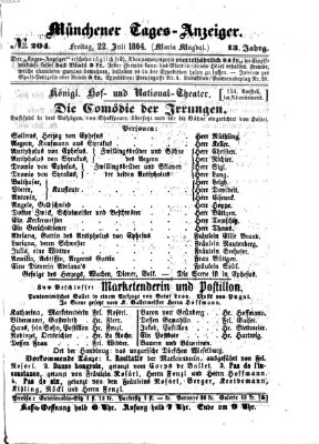 Münchener Tages-Anzeiger Freitag 22. Juli 1864