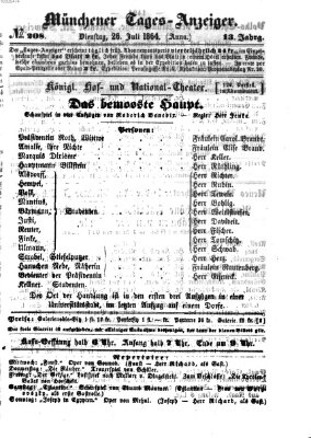 Münchener Tages-Anzeiger Dienstag 26. Juli 1864