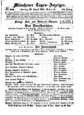 Münchener Tages-Anzeiger Dienstag 30. August 1864