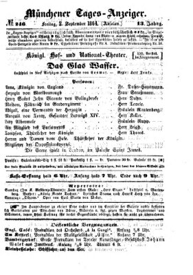Münchener Tages-Anzeiger Freitag 2. September 1864