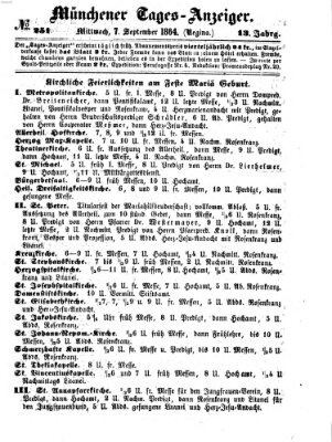 Münchener Tages-Anzeiger Mittwoch 7. September 1864