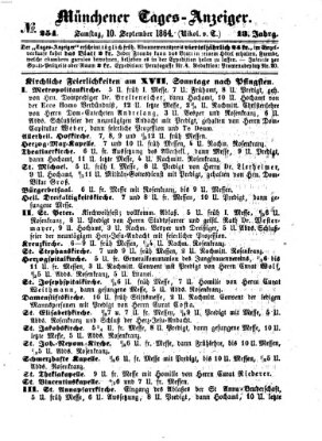 Münchener Tages-Anzeiger Samstag 10. September 1864