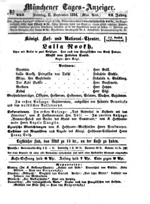 Münchener Tages-Anzeiger Sonntag 11. September 1864