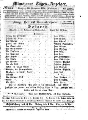 Münchener Tages-Anzeiger Dienstag 20. September 1864