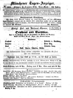 Münchener Tages-Anzeiger Mittwoch 21. September 1864