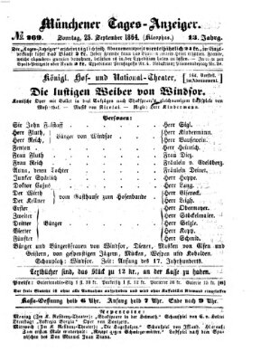 Münchener Tages-Anzeiger Sonntag 25. September 1864