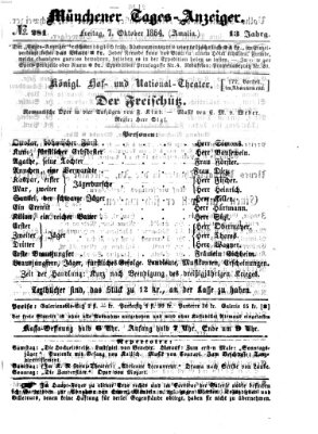 Münchener Tages-Anzeiger Freitag 7. Oktober 1864