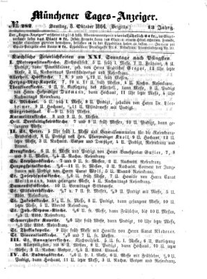 Münchener Tages-Anzeiger Samstag 8. Oktober 1864