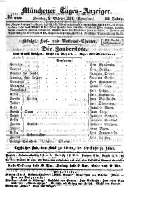 Münchener Tages-Anzeiger Sonntag 9. Oktober 1864