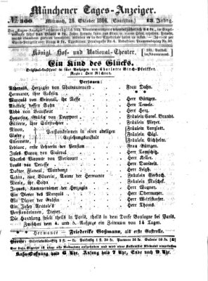 Münchener Tages-Anzeiger Mittwoch 26. Oktober 1864