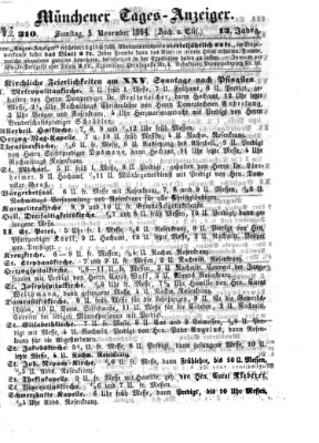 Münchener Tages-Anzeiger Samstag 5. November 1864