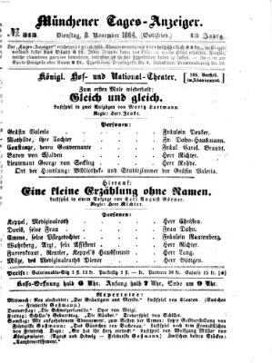 Münchener Tages-Anzeiger Dienstag 8. November 1864