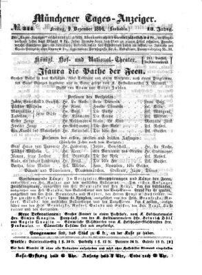 Münchener Tages-Anzeiger Freitag 9. Dezember 1864